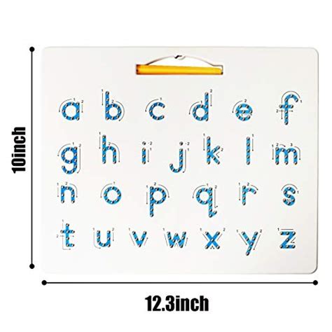 Apfity Magnetic Alphabet Tracing Board Abc Magnetic Letter Board