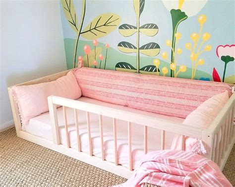 Why get a toddler bed rail? Montessori Floor Bed to Raised Bed Convertible With Rails ...