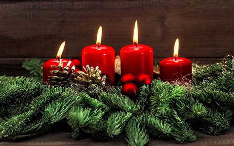 Advent Candles Advent Candles Decoration Christmas HD Wallpaper