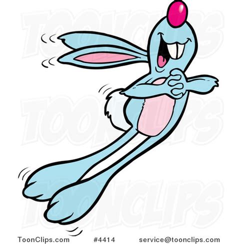 cartoon joyful bouncing bunny 4414 by ron leishman