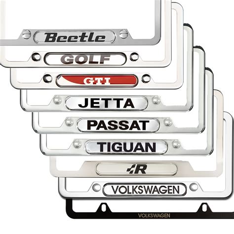Volkswagen License Plate Frames Vw Service And Parts