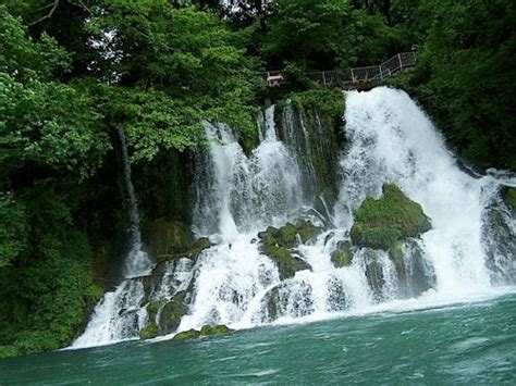 Drina River Waterfalls Serbia Waterfall City Travel