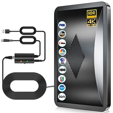 Buy 2022 Upgraded Digital TV Antenna Up 400 Miles Range, Indoor Outdoor