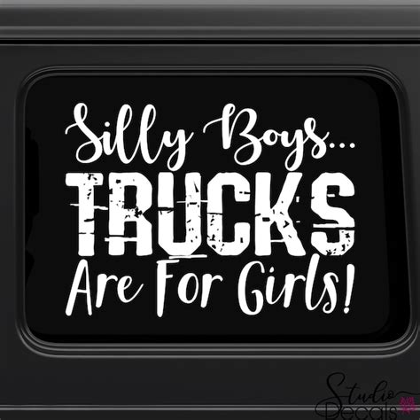 Girl Truck Decals Etsy