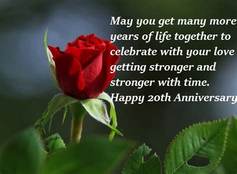 Happy 20th Wedding Anniversary Wishes Quotes Best Wishes