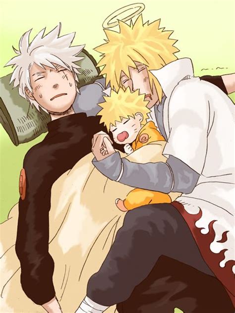 Fanart Kakashi And Baby Naruto