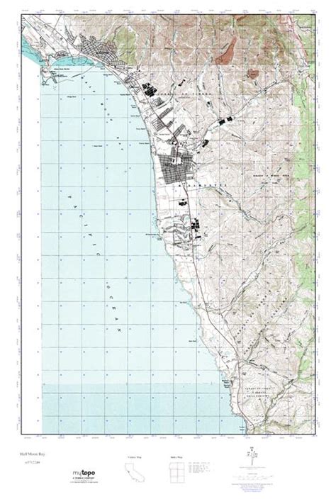 Mytopo Half Moon Bay California Usgs Quad Topo Map