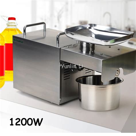 Electric Nuts Seeds Oil Presser Stainless Steel Oil Extraction Automatic Oil Press Machine Hot