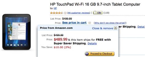 Hp Touchpad Discounted On Amazon Best Buy Slashgear