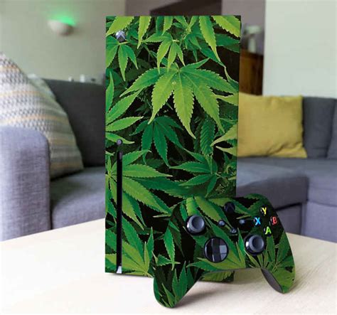 αυτοκόλλητο δέρματος μαριχουάνας Xbox Tenstickers