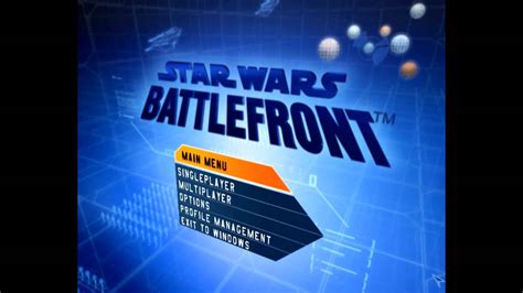 Star Wars Battlefront Main Menu Youtube
