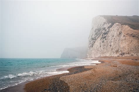 Free Images Beach Sea Coast Sand Rock Ocean Horizon Fog Shore