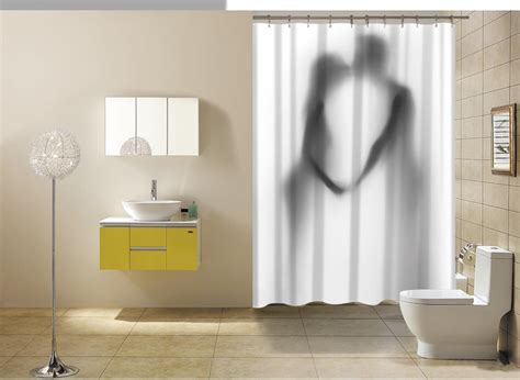 Sexy Woman Shadow Shower Curtain Sexy Decor Bathroom Etsy