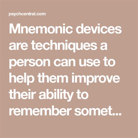 Mnemonic Devices Types Examples And Benefits Mnemonic Devices