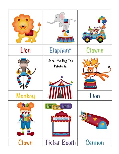 Free Printable Preschool Circus Theme Printables
