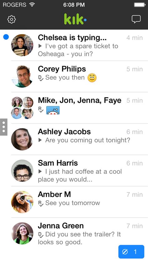 kik messenger app updated with redesigned sharing iclarified