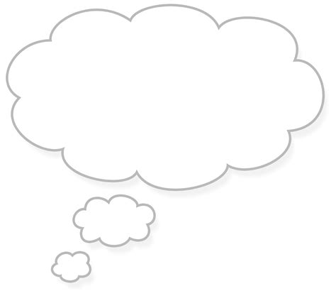 Thought Cloud Clipart Best