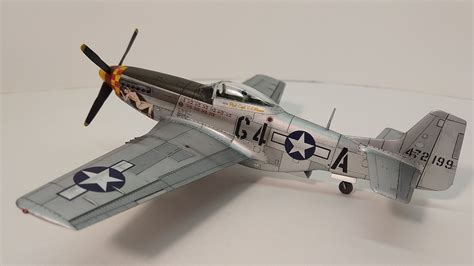 North American P 51d Mustang Fighter Aircraft Plastic Model Airplane