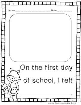 It is painting game for little artist since it provides lovely pictures to paint and color. 1st Day of School Literacy & Math Activities for The ...
