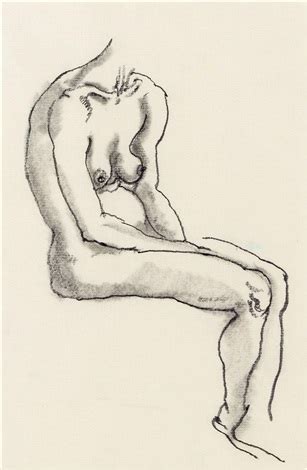 Sitzender Weiblicher Akt Seated Female Nude By George Grosz On Artnet