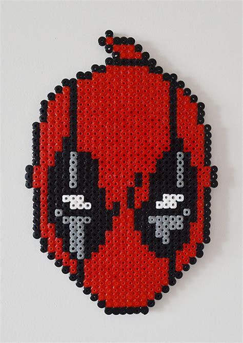 Minecraft Pixel Art Deadpool Perler Bead Pattern Or Bead Sprite Pixel