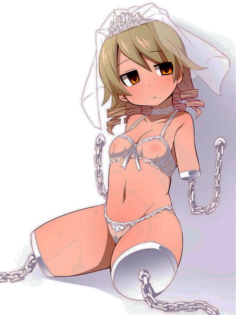 Rule 34 Amputee Bondage Bra Breasts Bridal Veil Brown Eyes Chains Drill Hair Empty Eyes Female