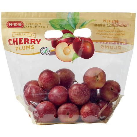 H E B Fresh Premium Cherry Plums Shop Peaches Plums And Apricots At H E B