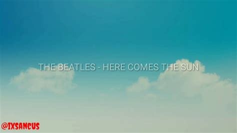 The Beatles Here Comes The Sun Lyrics Youtube