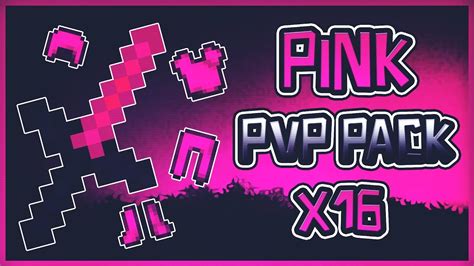Minecraft Pvp Texture Pack Pink Pvp Pack X16 Fps Youtube