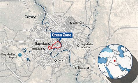 Multiple Rockets Strike Baghdads Green Zone Daily Mail Online