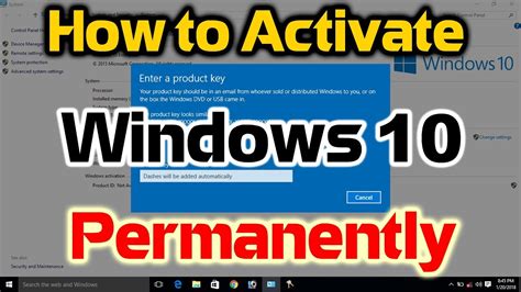 How To Activate Windows 10 Permanently Free 2016 Youtube