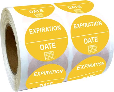 Expiration Dates Stickers Shelf Life Stickers 1 Inch