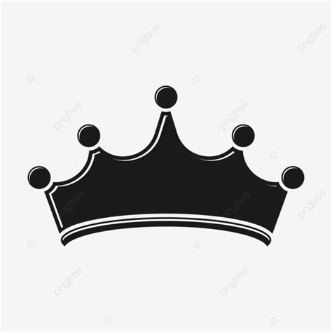 Black Crown Vector Illustration Black Crown Vector Png And Vector