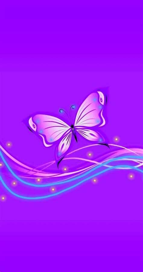 Purple Wallpaper Butterfly Background Download Free Mock Up