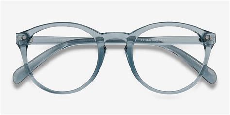 Revolution Clear Blue Plastic Eyeglasses Eyebuydirect Glasses Blue Frames