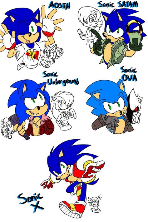 Cartoon Sonics Redesigned By Gingygin On Deviantart Sonic Fan
