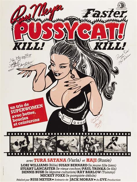 Faster Pussycat Kill Kill 1965 Russ Meyer French Film Poster Movie Posters Vintage