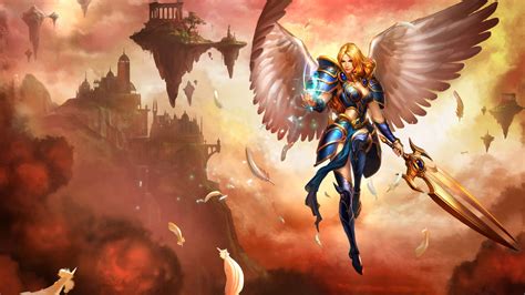 ArtStation Fantasy Art Fantasy Girl Sword Wings Angel League Of
