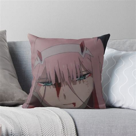 Zero Two Anime 5 Throw Pillow For Sale By Samereisheh Redbubble