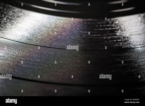 Vinyl Record Macro Shot Stock Photo Alamy