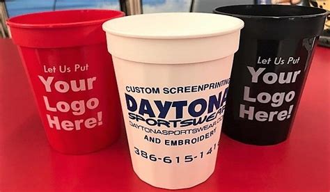 Custom Printed 16oz Plastic Cups Custom Screen Printing Custom