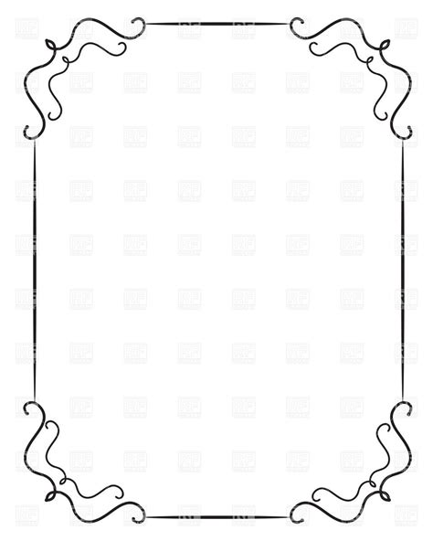 Simple Black Frame Clipart Clip Art Library