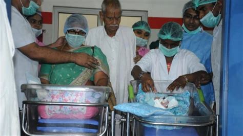 74 year old woman from andhra pradesh gives birth to twins sets world record