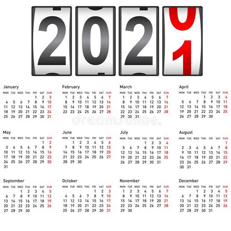 Our accurate time shows the current time and seconds, so, you can check the actual time diference between your computer/cell phone clock and our web clock. 2021 New Year Counter, Change Calendar Illustration Stock Vector - Illustration of count, date ...