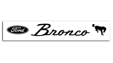Bronco Windshield Decal Wford Oval And Script Various Colors Toms
