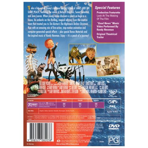 James And The Giant Peach Dvd Big W