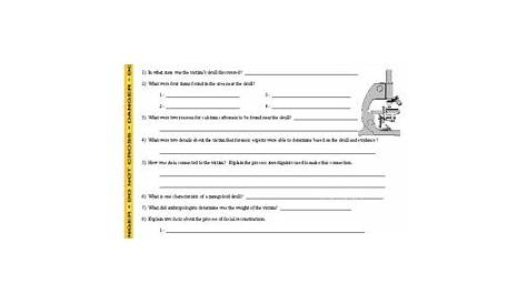 Forensic Files : The Talking Skull (video worksheet) by Marvelous