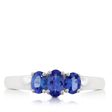 Oval Tanzanite 3 Stone Ring 14k Ben Bridge Jeweler