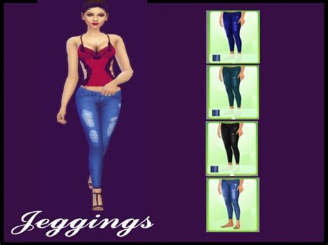 Jeansjeggings By Naddiswelt At Tsr Sims 4 Updates