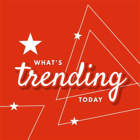 Whats Trending Today Template Postermywall
